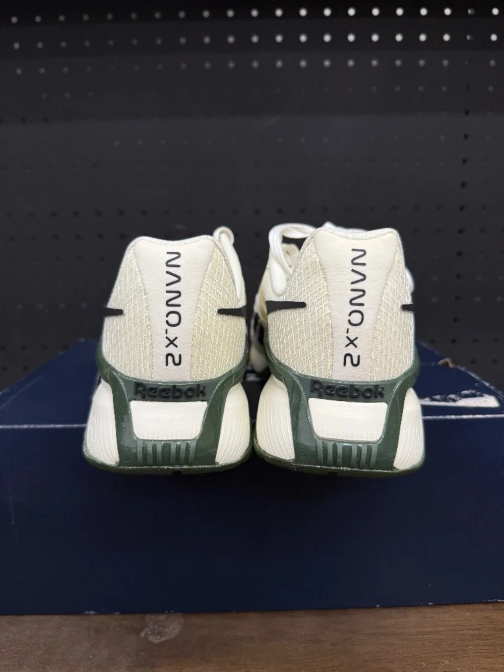 New W/ Box! Men's Reebok Nano X2 Chalk Cream Green Black Training Sneakers